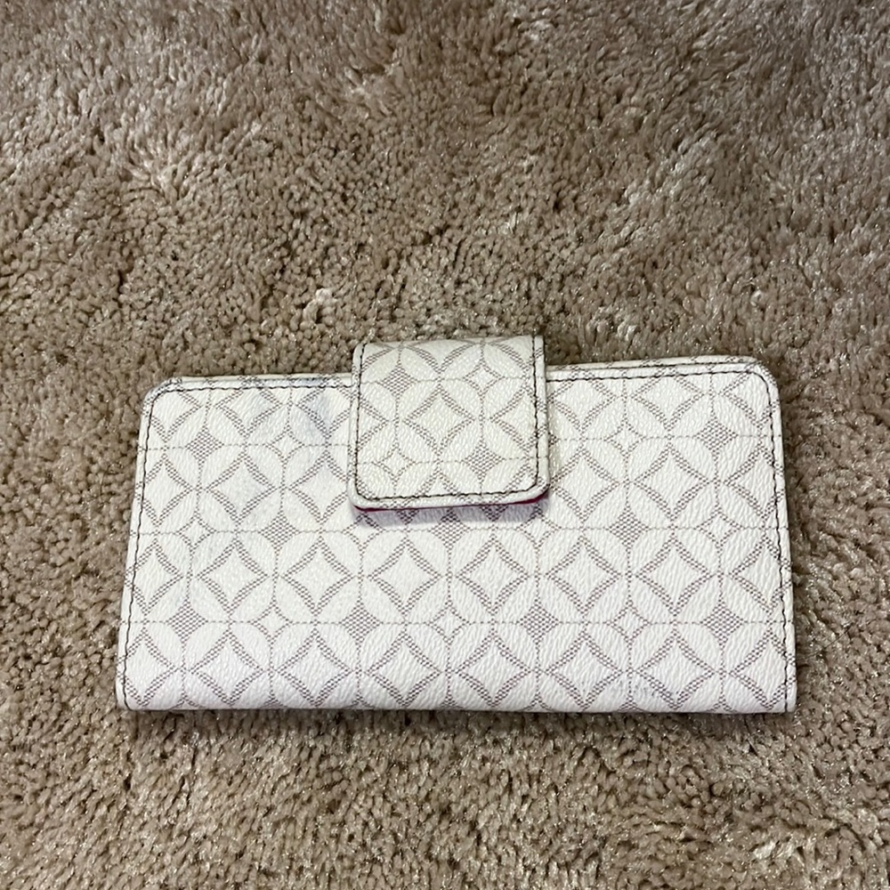 Fossil Leather Geometric Pattern Wallet